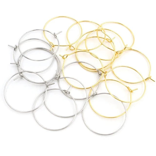 Circle Hoops - 1 Pair