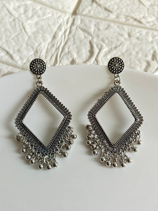 Rhombus Jhumka Base - 1 Pair