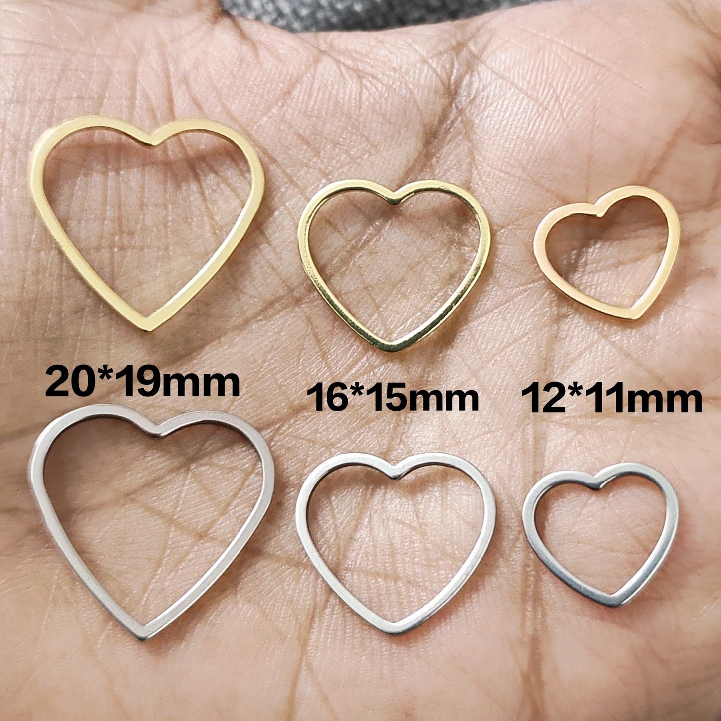 Heart Open Bezel - 1 Piece