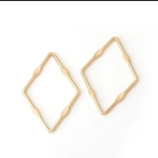 Rhombus Gold Charm