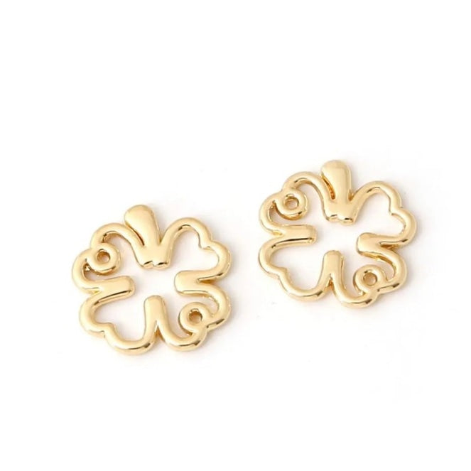 Clover Gold Charm