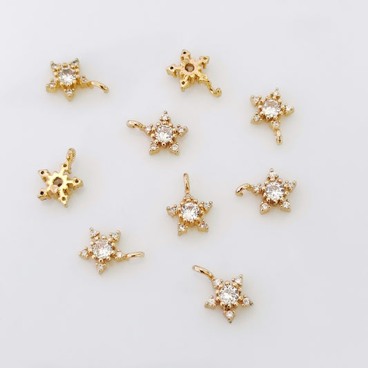 CZ Star Charm - 1 Piece