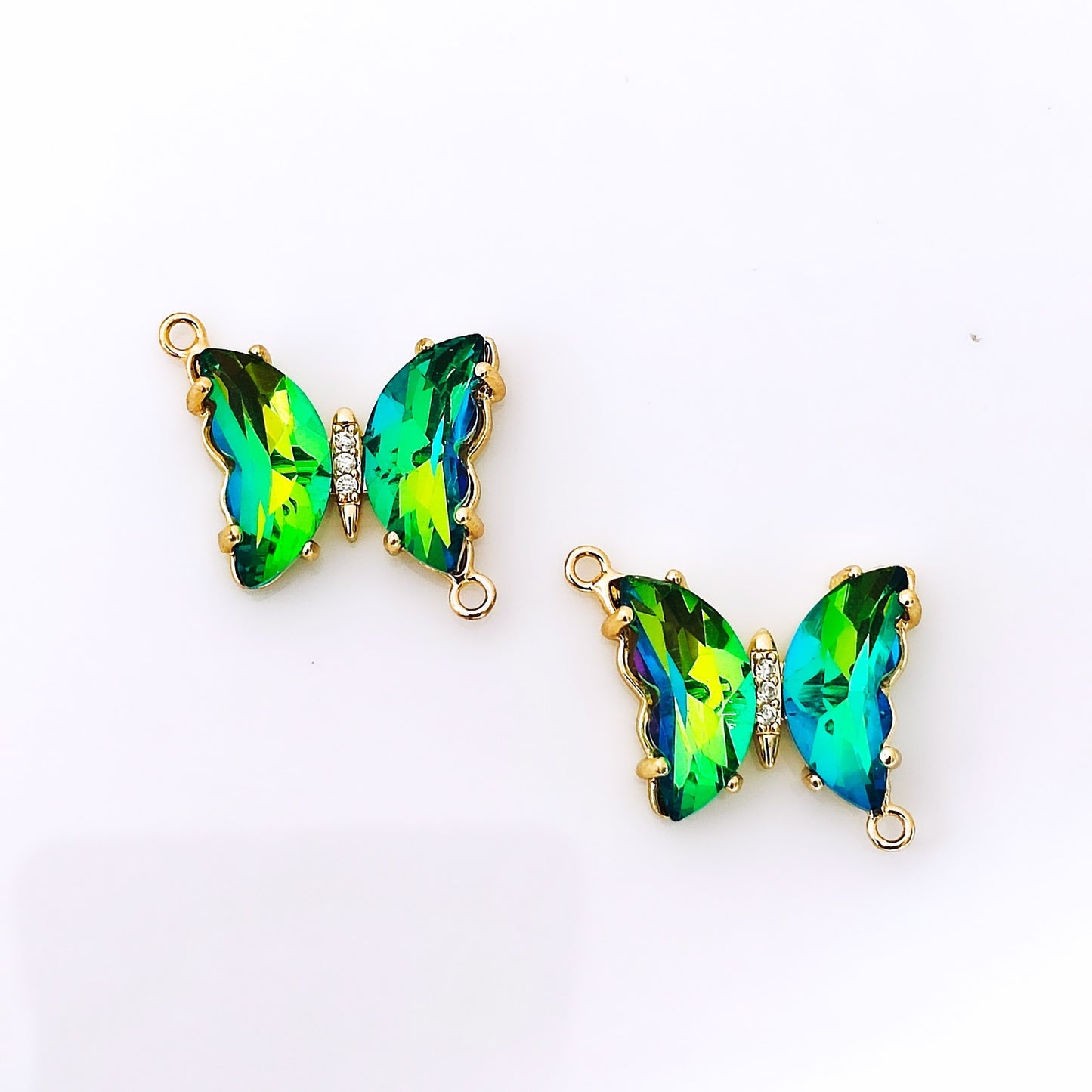 CZ Holographic Butterfly Charm - 1 Piece