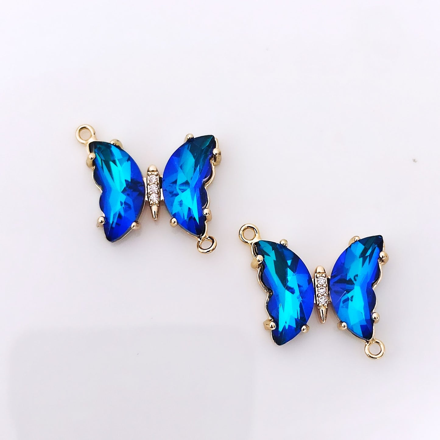 CZ Holographic Butterfly Charm - 1 Piece