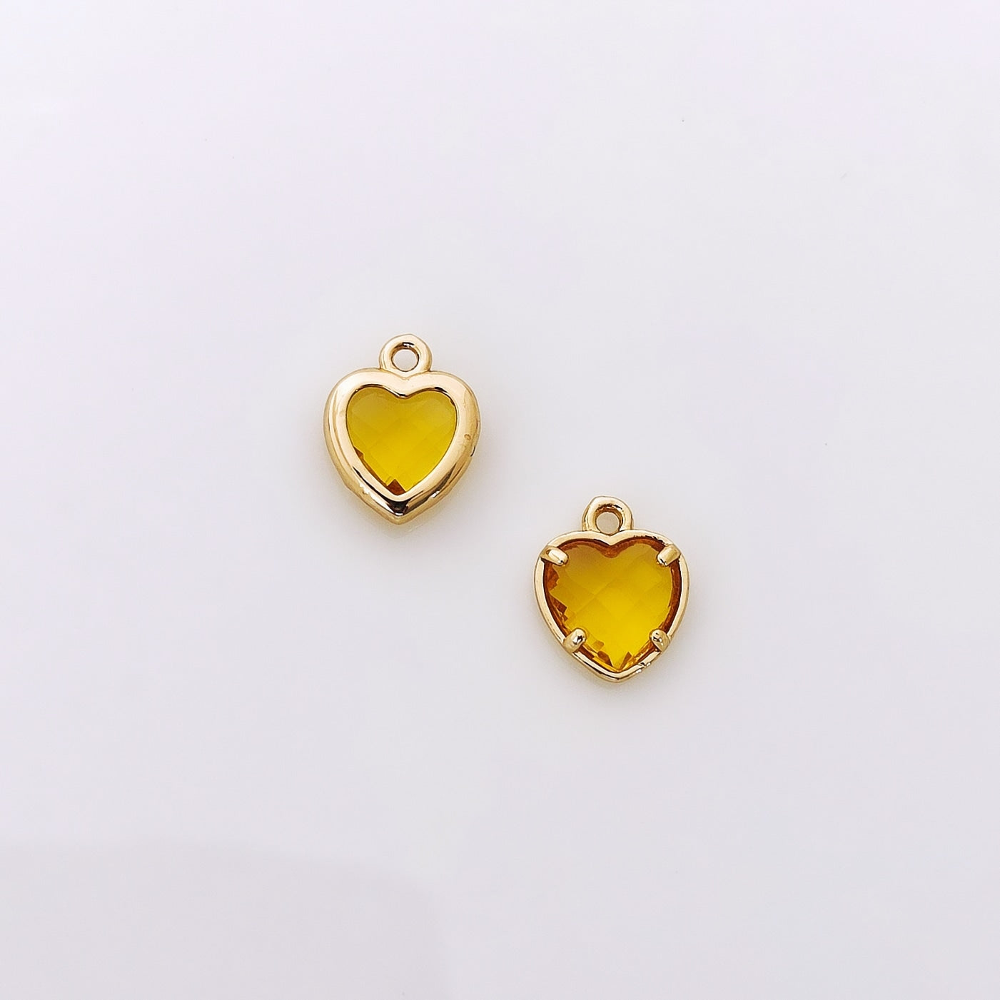 CZ Heart Charm - 1 Piece