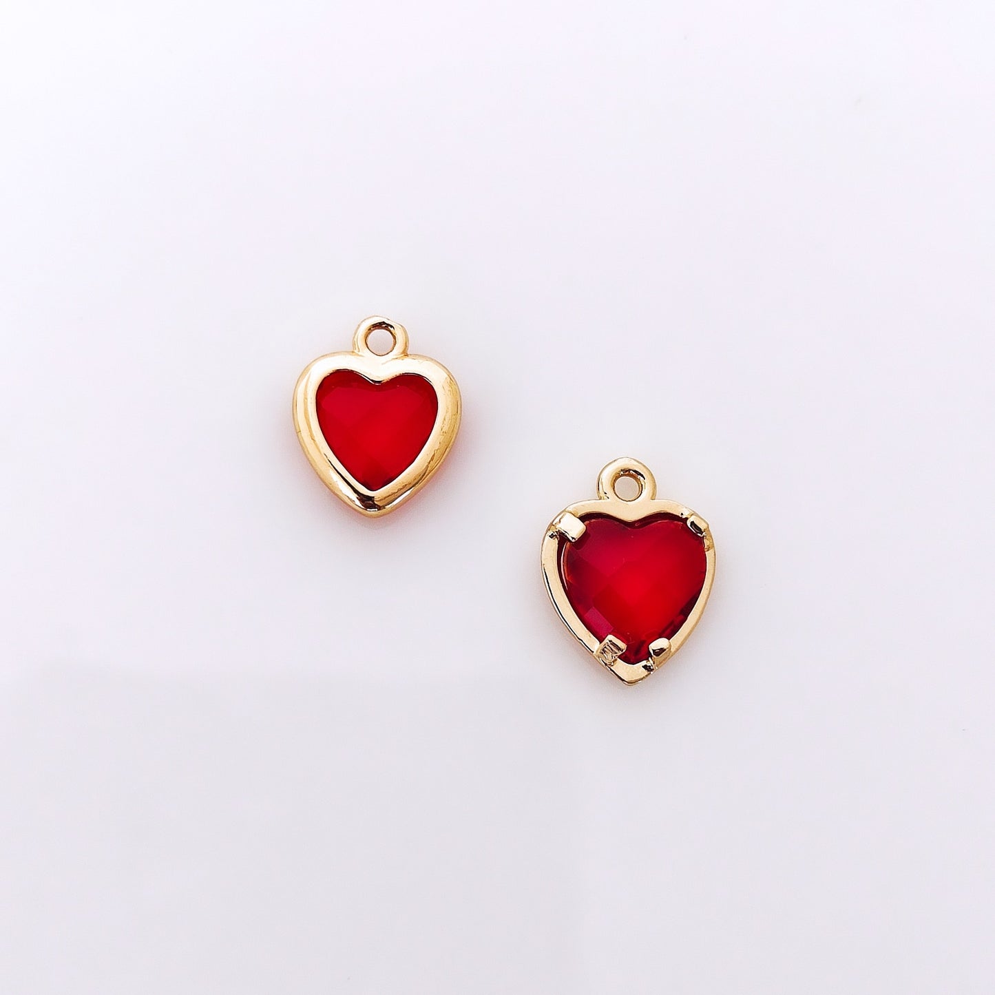 CZ Heart Charm - 1 Piece