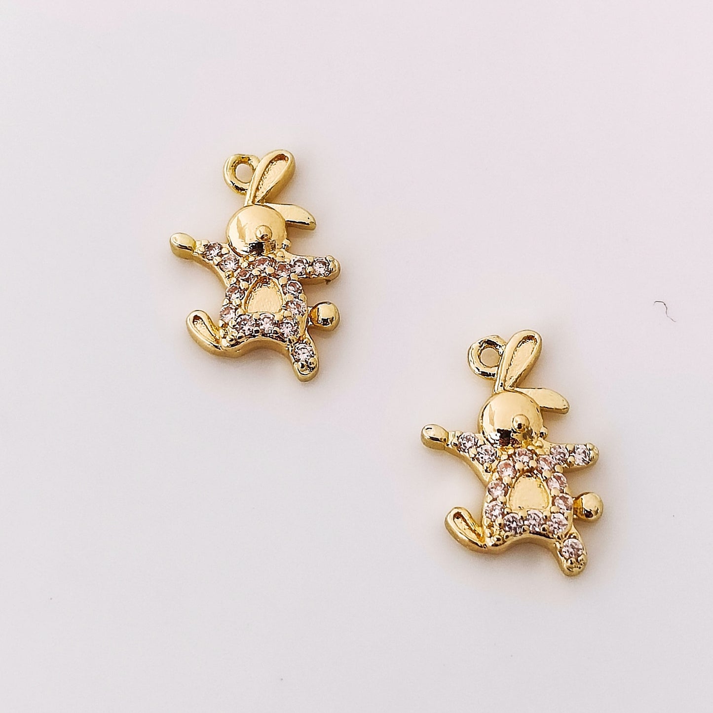 CZ Rabbit Charm - 1 Piece