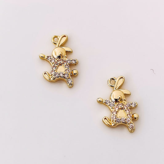 CZ Rabbit Charm - 1 Piece