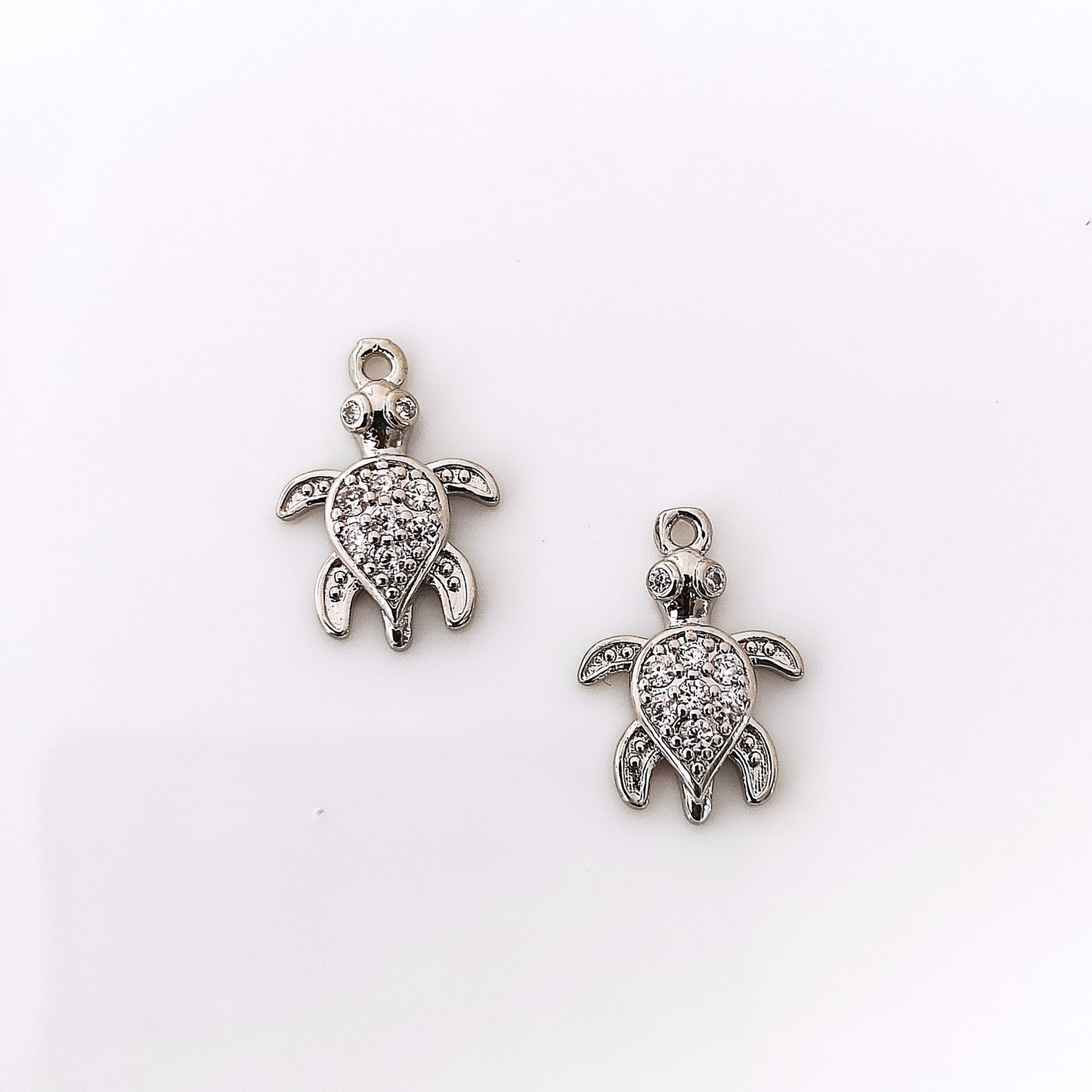 CZ Tortoise Charm - 1 Piece