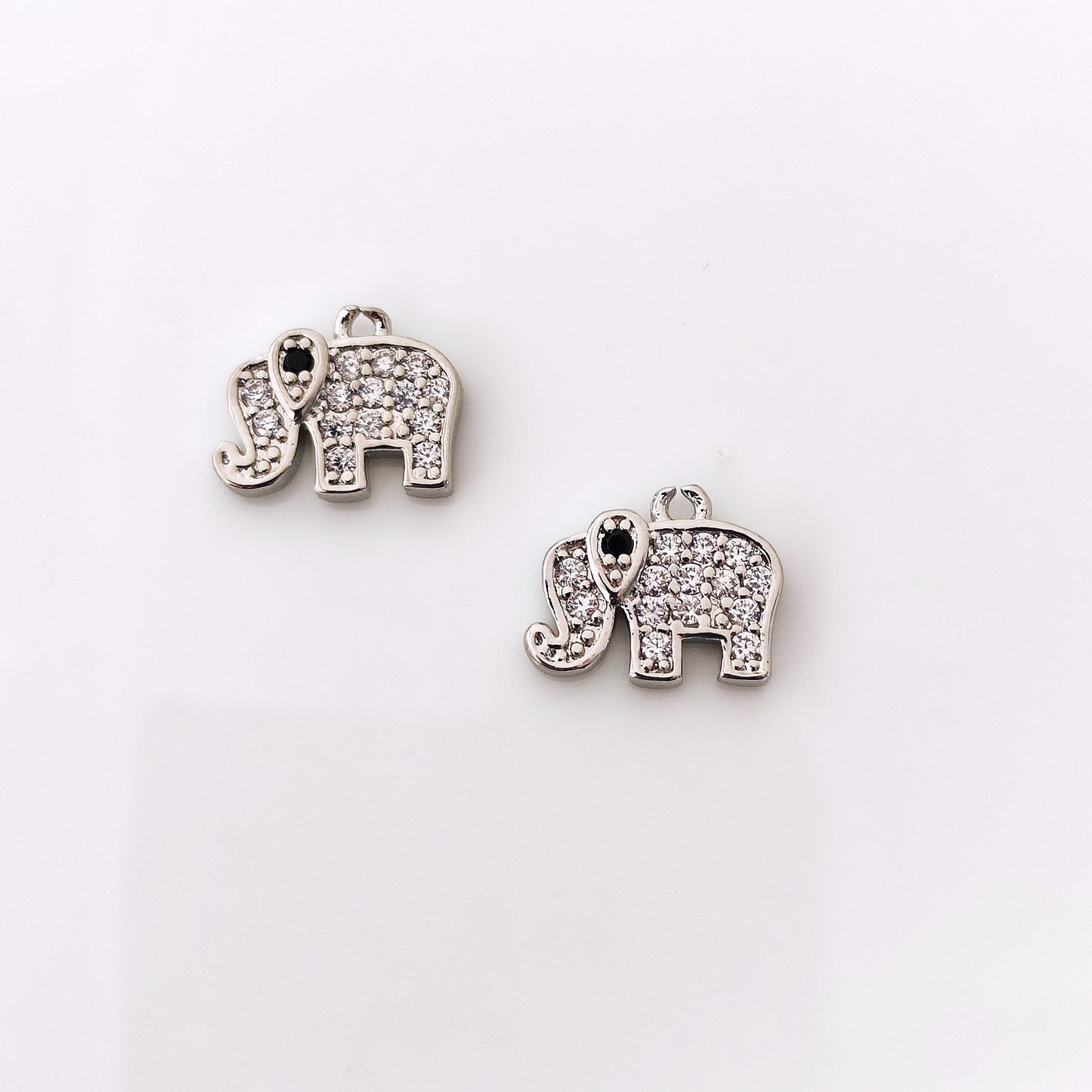 CZ Elephant Charm - 1 Piece