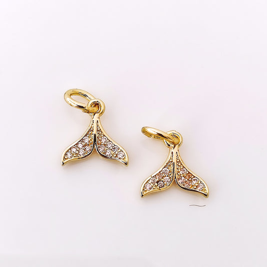 CZ Tail Charm - 1 Piece