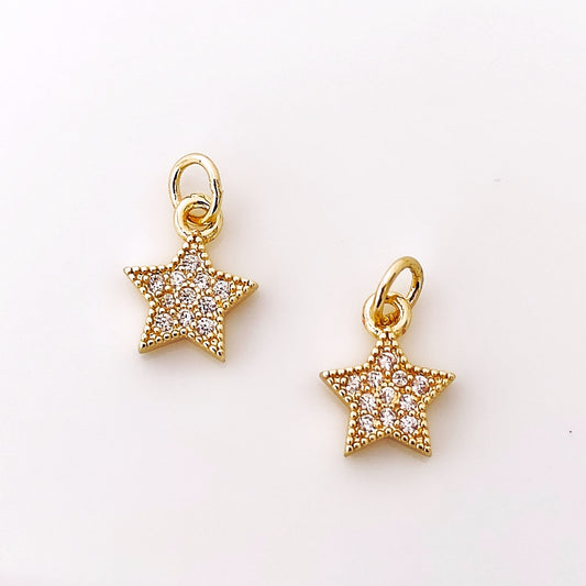 CZ Star Charm - 1 Piece