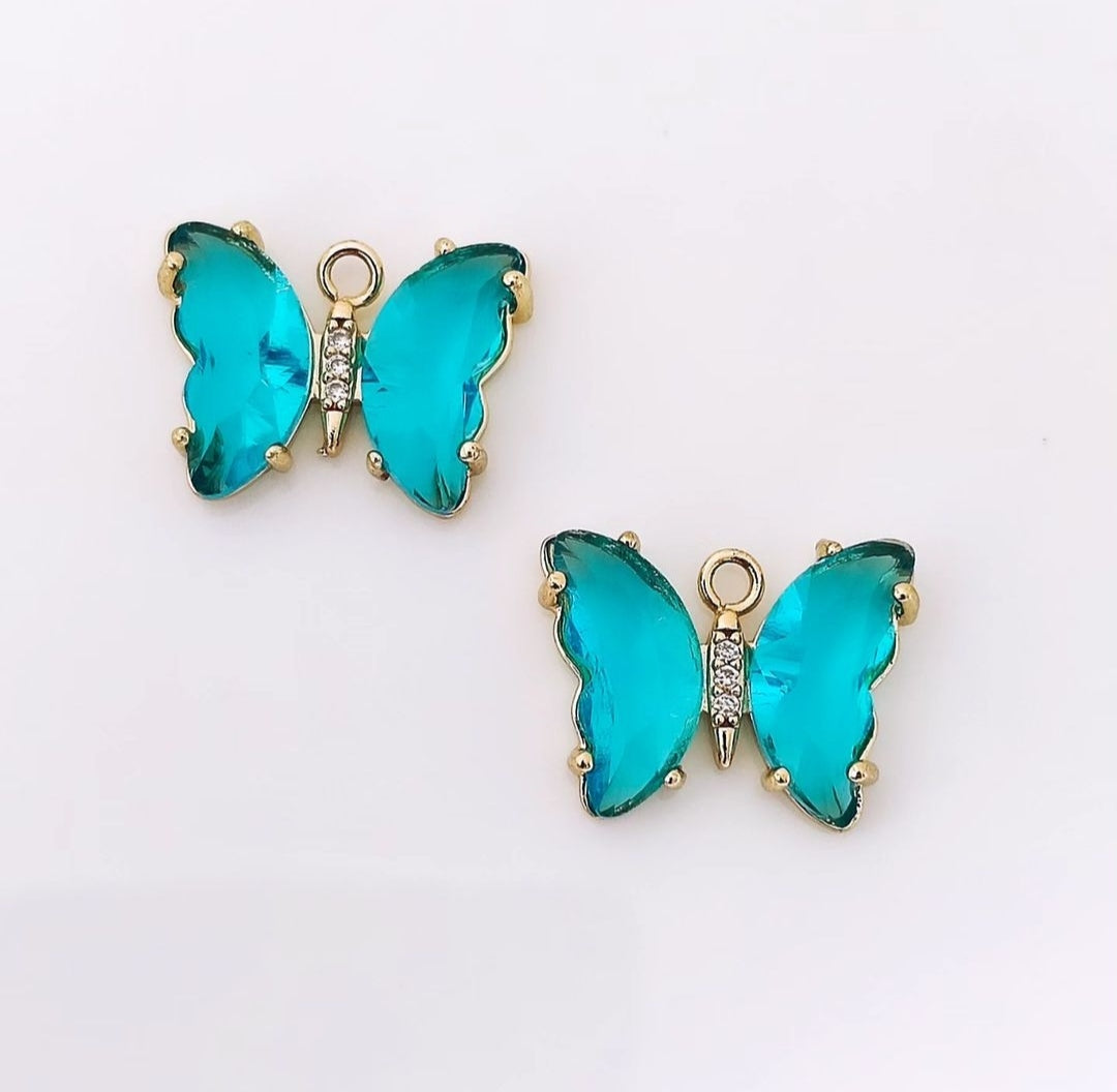 CZ Butterfly Charm - 1 Piece