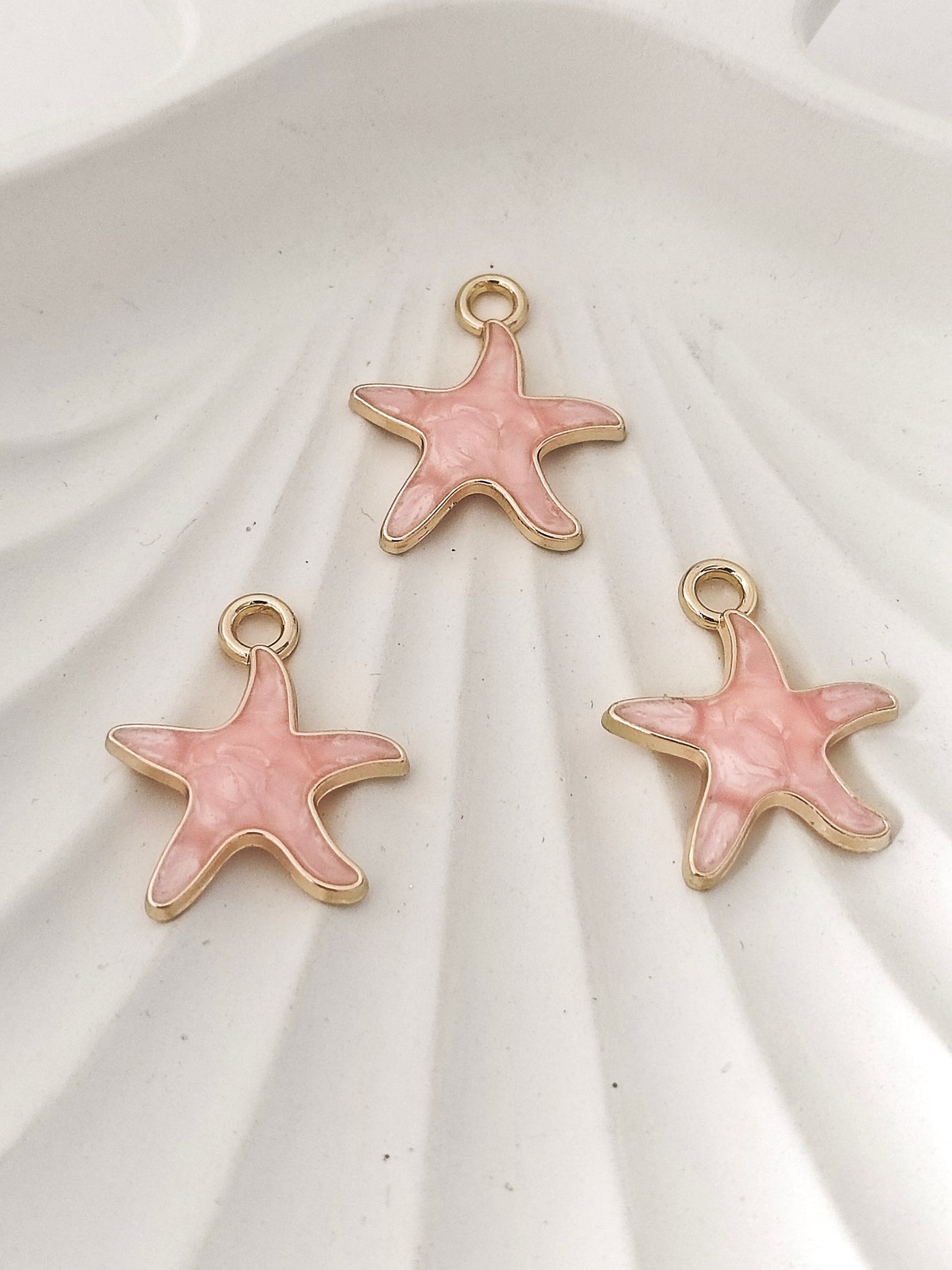 Starfish Enamel Pendant Charms - 1 Pc