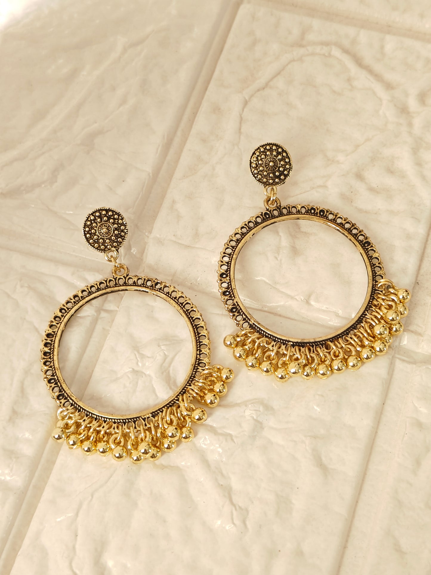 Round Jhumka Base - 1 Pair