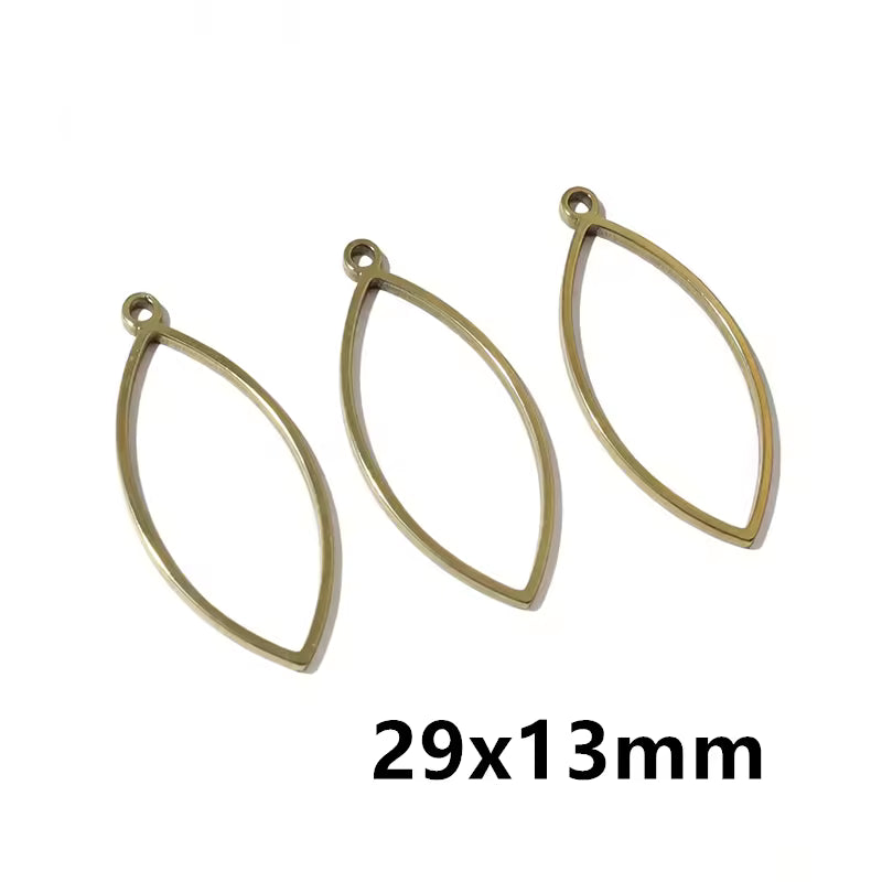 Stainless Steel Open Bezel With Single Hoop - 1 Piece