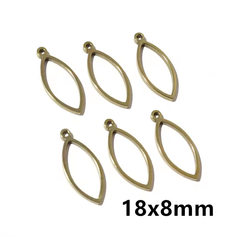 Stainless Steel Open Bezel With Single Hoop - 1 Piece