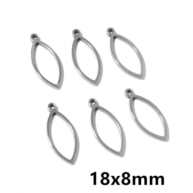 Stainless Steel Open Bezel With Single Hoop - 1 Piece