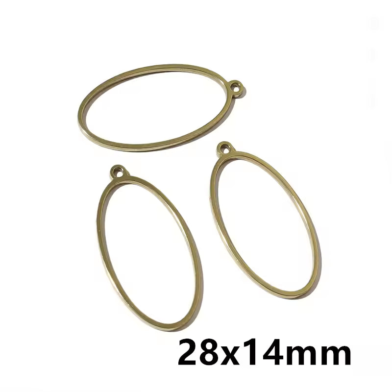 Stainless Steel Open Bezel With Single Hoop - 1 Piece