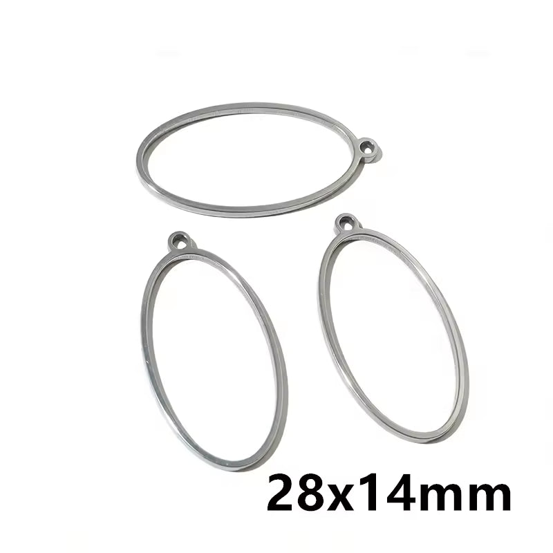 Stainless Steel Open Bezel With Single Hoop - 1 Piece