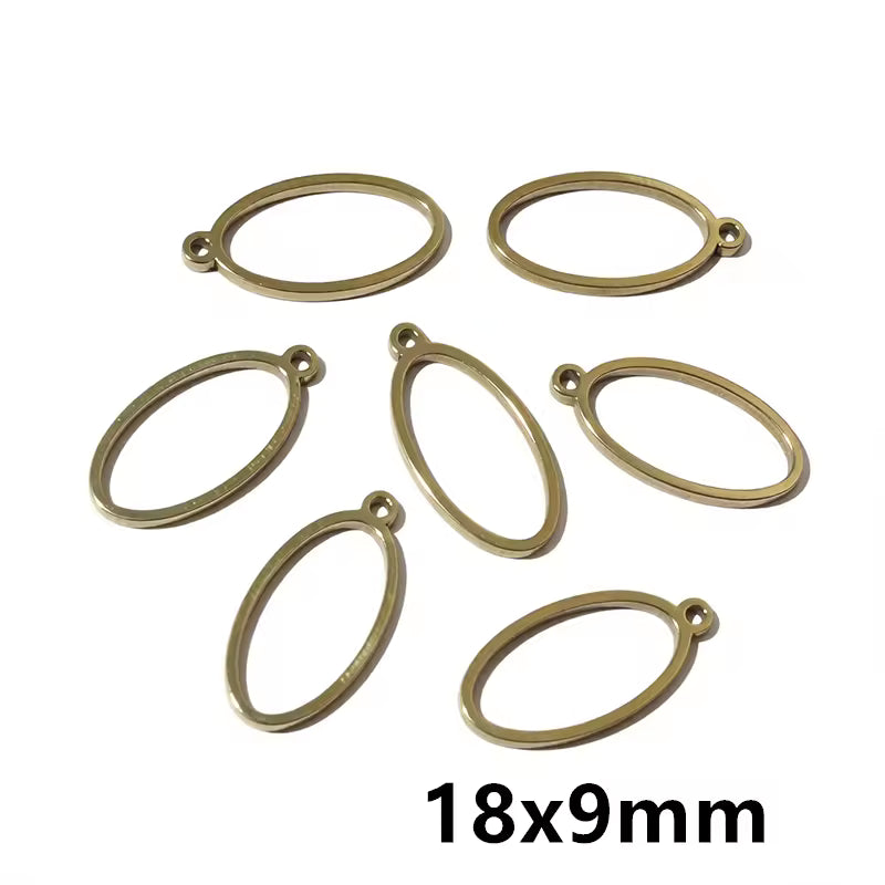 Stainless Steel Open Bezel With Single Hoop - 1 Piece