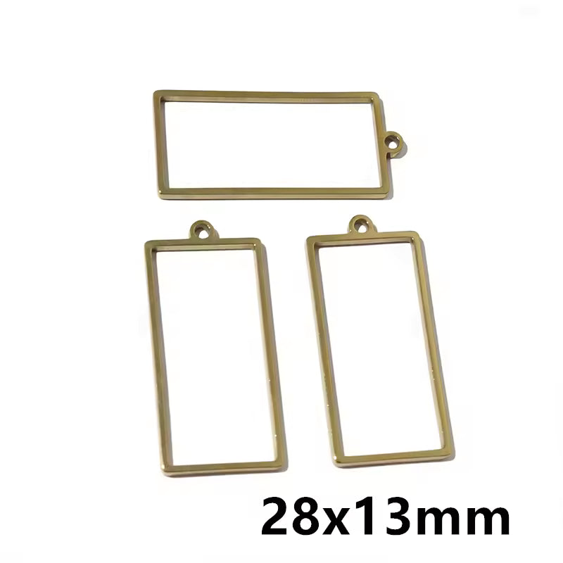 Stainless Steel Open Bezel With Single Hoop - 1 Piece