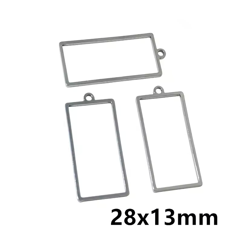 Stainless Steel Open Bezel With Single Hoop - 1 Piece