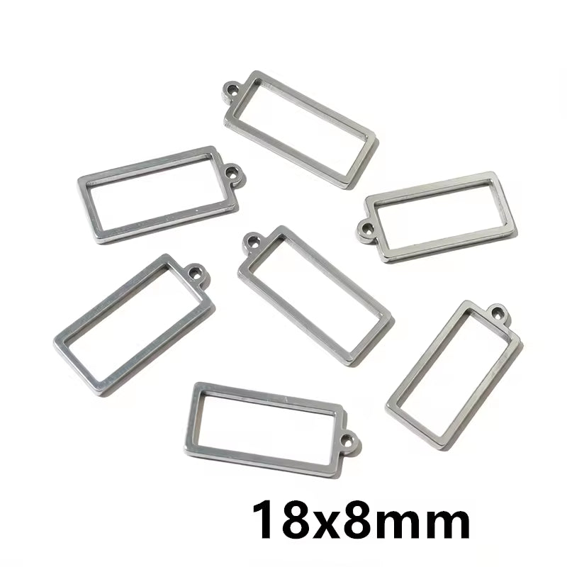 Stainless Steel Open Bezel With Single Hoop - 1 Piece