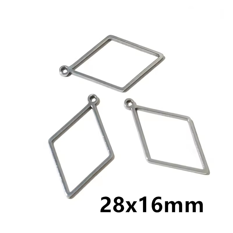 Stainless Steel Open Bezel With Single Hoop - 1 Piece