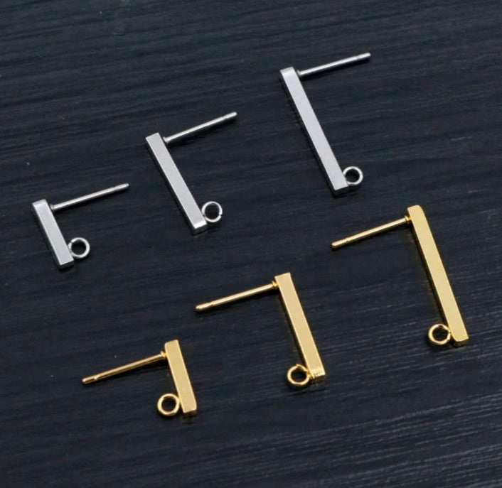 Rectangle Stud - 1 Pair