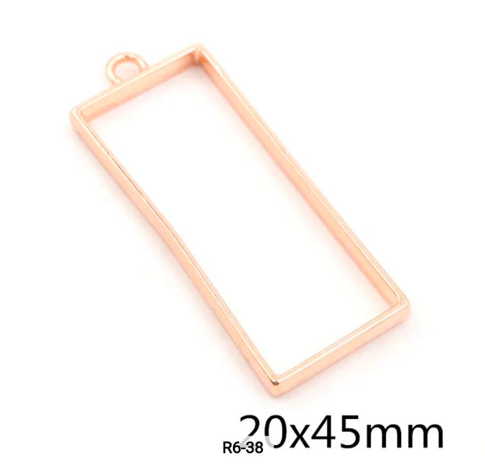 Open Bezel with Hole - Rose Gold - 1 Piece