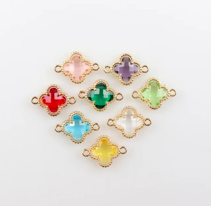 Clover Stone Charm - 1 Piece