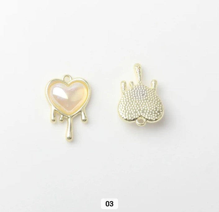 Dripping Heart Charm - 1 Piece