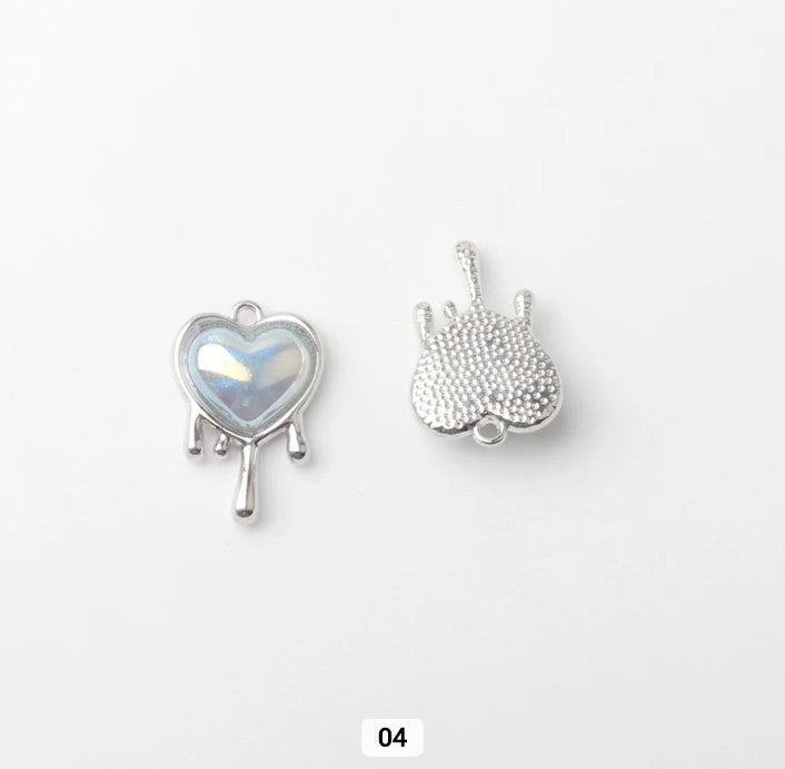 Dripping Heart Charm - 1 Piece