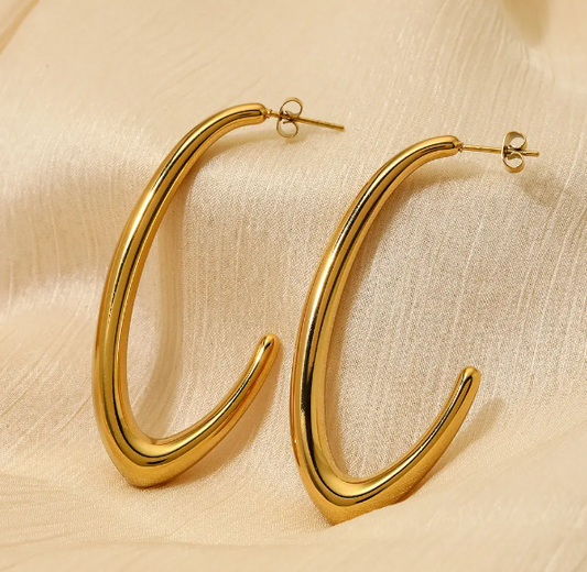 Long Curvy Earring