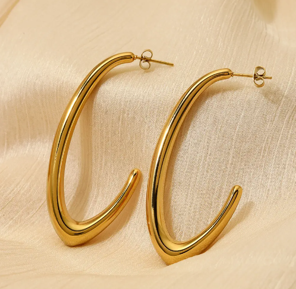 Long Curvy Earring