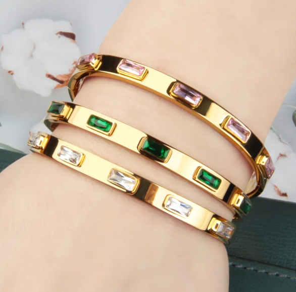 Gemstone Kada Bracelet