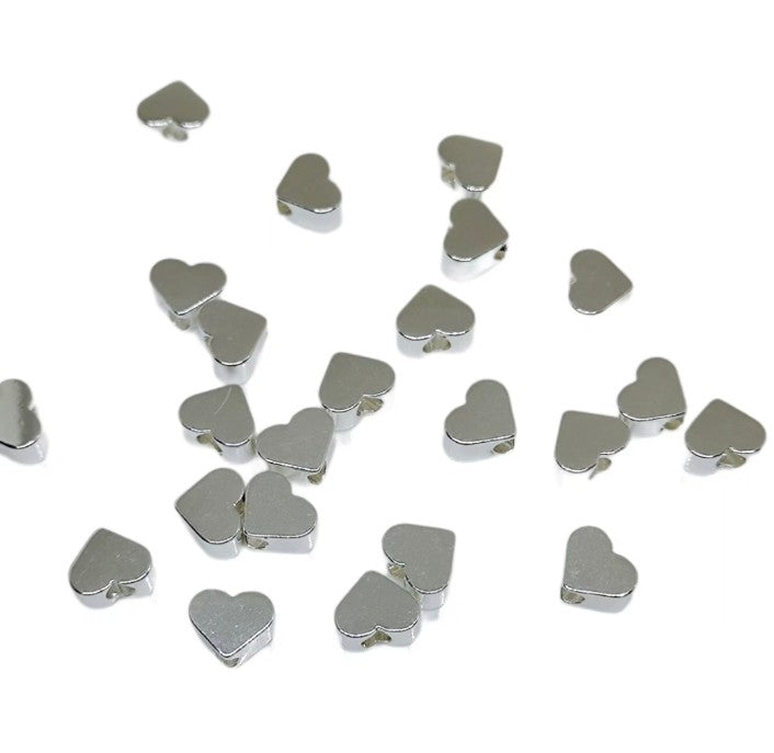 Heart Beads 6mm - 1 Piece