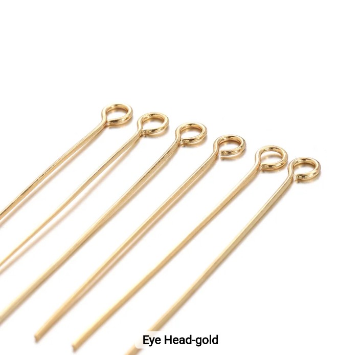 Stainless steel Eye Head Pin - Pack of 10 pieces