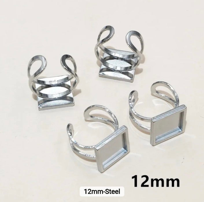 Square Stainless-Steel Ring - 1 Piece