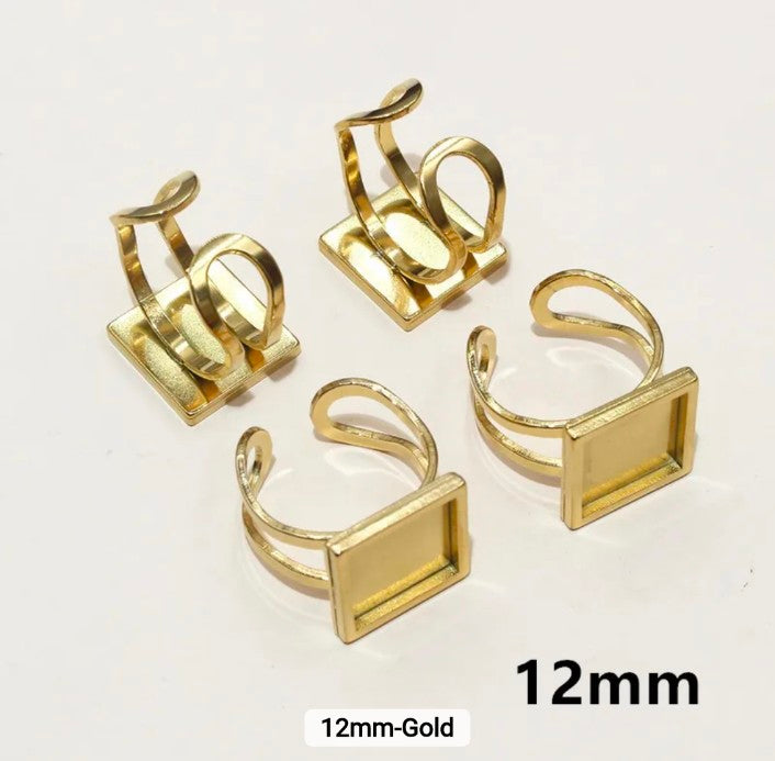 Square Stainless-Steel Ring - 1 Piece