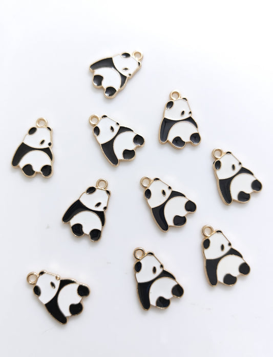 Panda Enamel Charm - 1 Piece