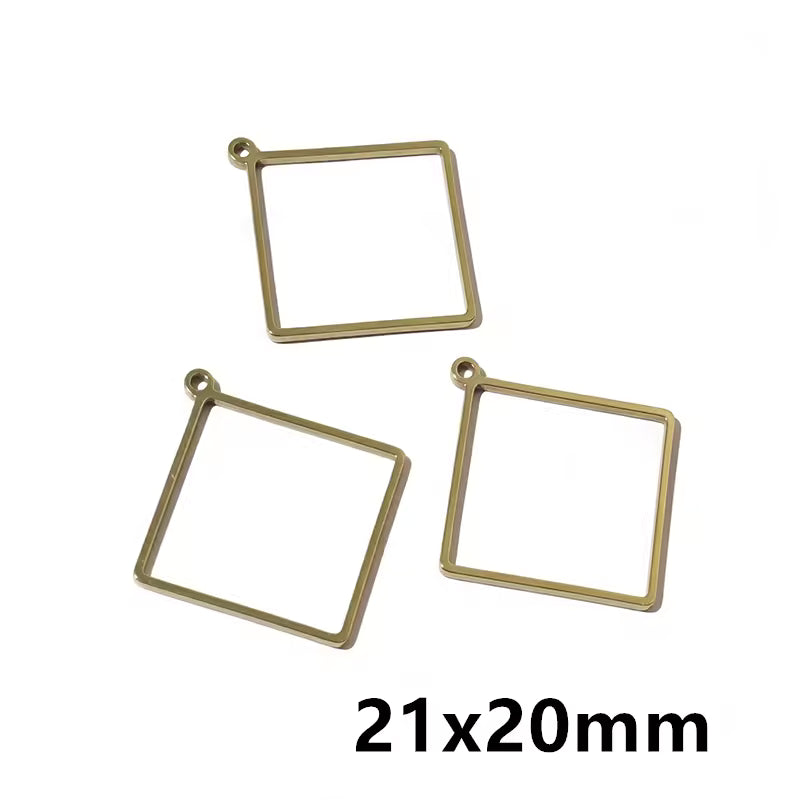 Stainless Steel Open Bezel With Single Hoop - 1 Piece