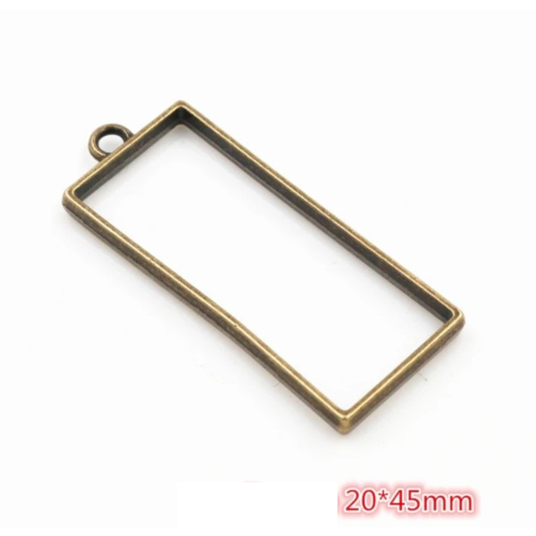 Open Bezel with Hole - Bronze - 1 Piece