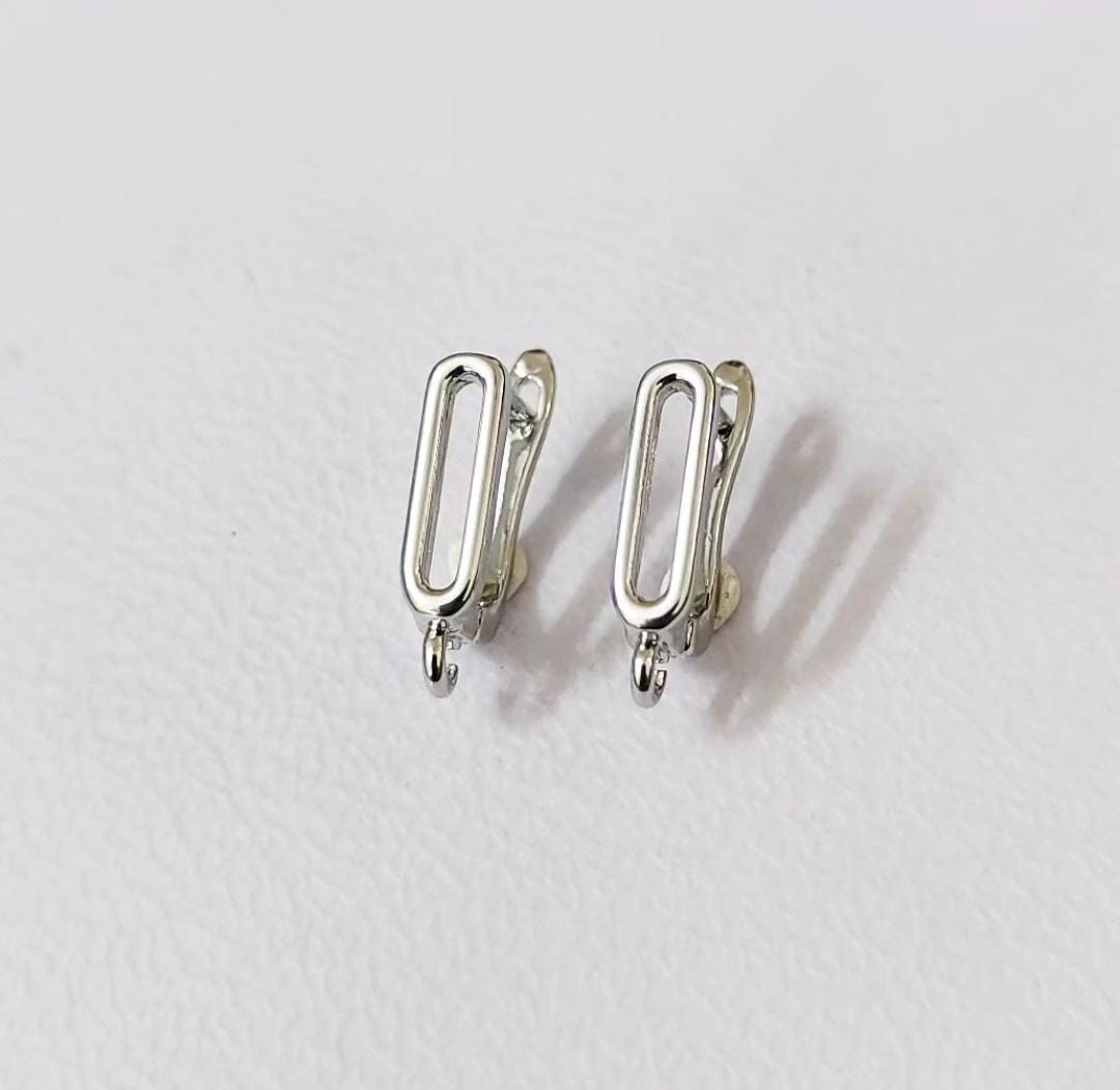 Rectangle Hollow Earring Stud