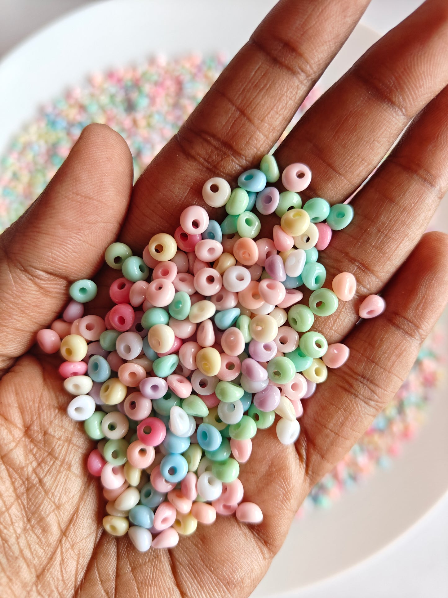Acrylic Multicolor Disc Spacer Beads - 20g