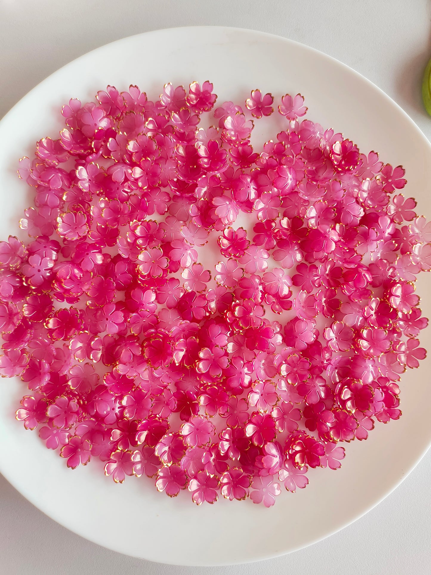 Acrylic Flowers Dark Pink - 20g