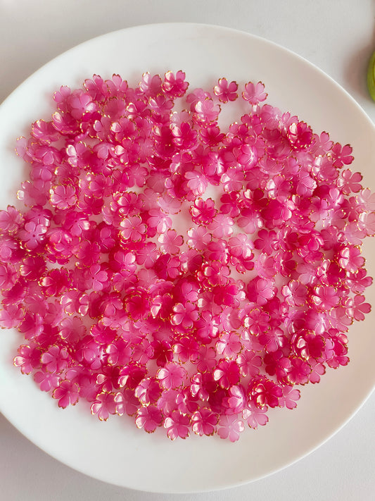Acrylic Flowers Dark Pink - 20g