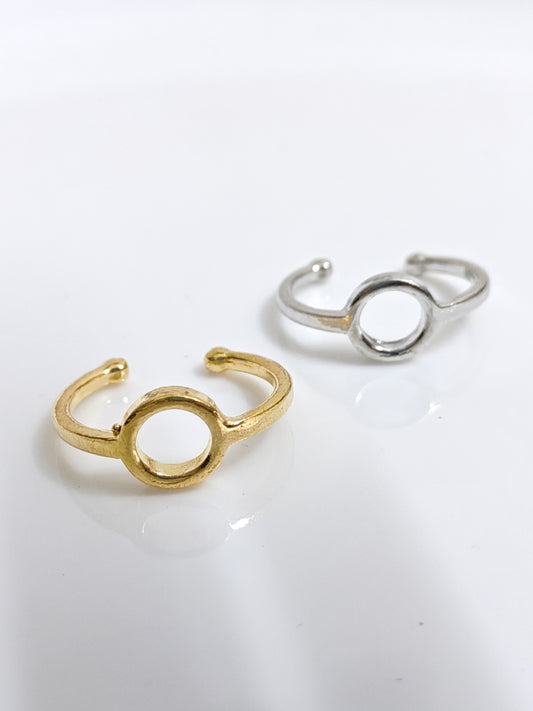 Round Open Ring 7mm - 1 Piece - Adjustable