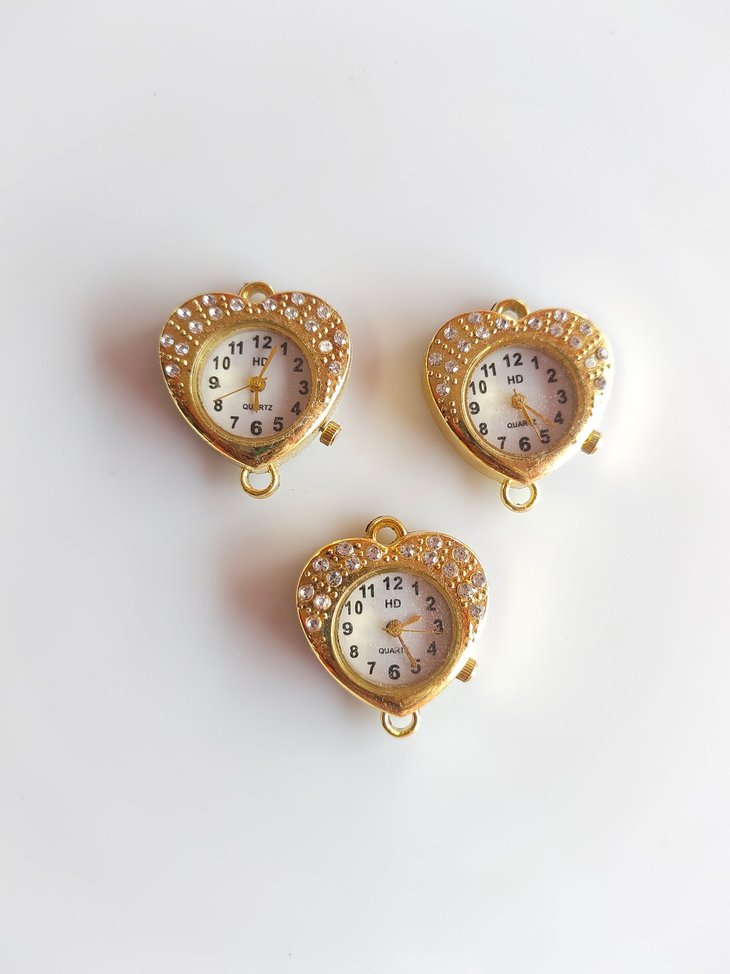 Gold Heart Stone Dial - 1 Piece